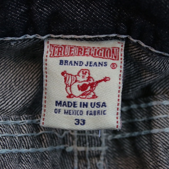 TRUE RELIGION Mens ‘Billy’ Torn Knee Jeans 33" - Picture 5 of 6